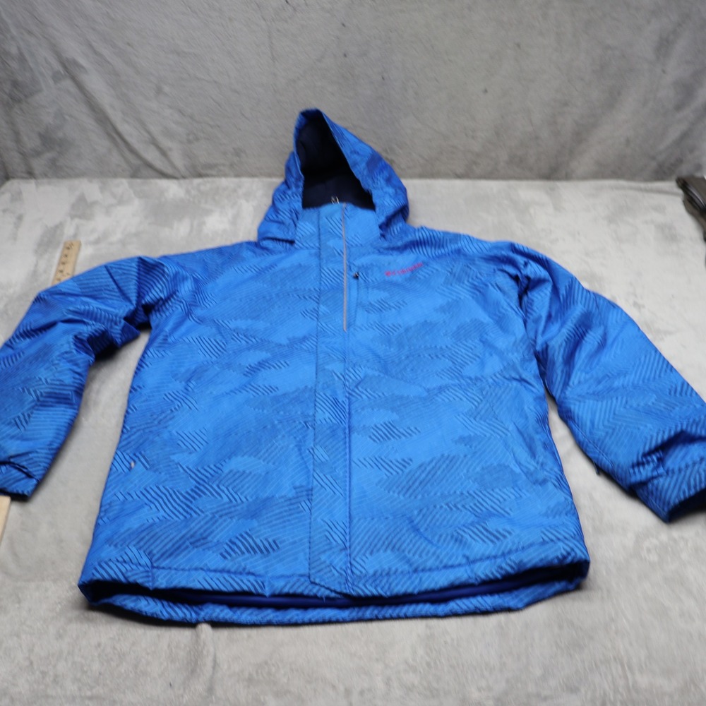 Columbia Jacket Boys XL 18/20 Blue Omni-Heat Evo Fly Insulated Waterproof Snow